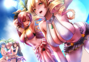 まどマギ真夏のビーチ
