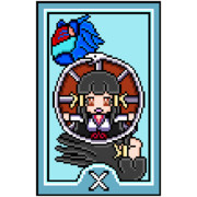 【ドット絵】邪眼姫タロット「10.運命の輪」