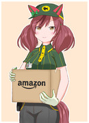 クロネコヤマト配達の仕事するネイチャ（修正）