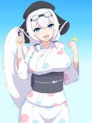 型抜き浴衣もち子さん