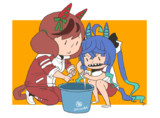 ぞうきん絞り