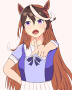 シンボリルドルフかいてみた。
