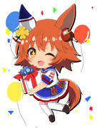 フク誕生日イラスト