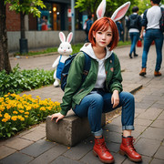 ウサギの女の子「ウェンディちゃん」　※AIバージョン