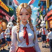 ウサギの女の子「パシフィカちゃん」　※AIバージョン