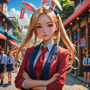 ウサギの女の子「パシフィカちゃん」　※AIバージョン
