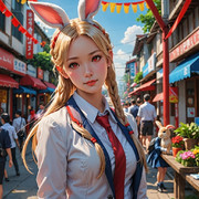 ウサギの女の子「パシフィカちゃん」　※AIバージョン