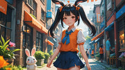 ウサギの女の子「メイベルちゃん」　※AIバージョン