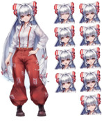 藤原妹紅　立ち絵素材