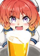 祝！ニコニコ復活！！労いビールだよ！択捉ちゃん！！