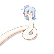 座る葵ちゃん