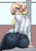 今日のパンツスーツ