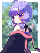 見返りゆかりん散歩中
