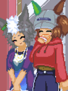 ケンタッキーを楽しむフウライコンビ！