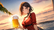 夏の終わりにビールを嗜む