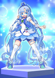 キュアマリンのコスをした雪さん