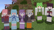 ボイロマイクラスキン：琴葉茜,琴葉葵,結月ゆかり,紲星あかり,東北きりたん,ずんだもん