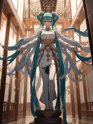 千手観音立像をモチーフにした初音ミク
