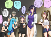 海の家でバイト中の水着なぎゃらこさん