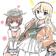 アイオワさんと宗谷さん艦これ船体現存艦娘衣装交換