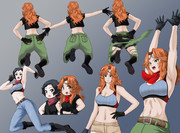 モジャクロ戦闘記　第84回で使った立ち絵