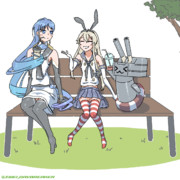 【艦これ】後輩とひとやすみ【五月雨/島風】