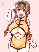 わんどろチャイナドレスの照月