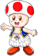 リメイク版マリオRPGキャラ全部描く　キノピオ