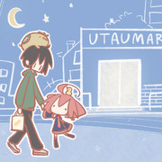 夜のテトさんぽ