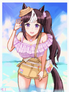 水着ホッコータルマエちゃん。