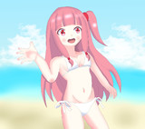 ビキニ姿の茜ちゃん
