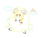 紙を食べるひつじRIくん