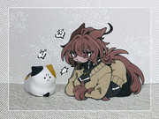 怒った猫ちゃあぁぁんとオン