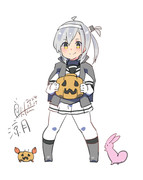 涼月『うふふ、カボチャの季節ですね！』