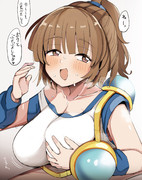 ぷよ勝負を仕掛けるアルル
