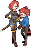 拷問官ちゃんと栽培者ちゃんの立ち絵
