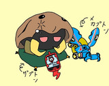 寝起きでスマホを観るカブト
