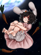 宇宙に投げ出されたうさぎ