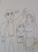 巨人の星と浜風さん・下描き