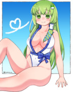 【skeb】水着の早苗さん