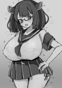 デカパイメガネ風紀委員きりたん