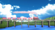 空と川の狭間に