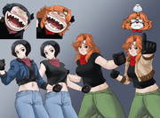 モジャクロ戦闘記　第85回に使った立ち絵