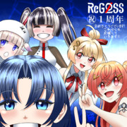 ホロライブ：ReGLOSS１周年記念イラスト