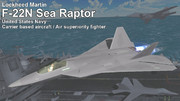 【MMDモデル配布】F-22N Sea Raptor 艦上戦闘機