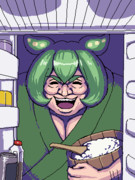 飯を食うでごわす