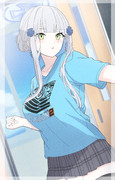 学園祭クラスTシャツ姿のクルカイ