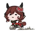 走るジェンティルドンナ(土埃)