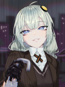 傘を届けてくれるあかりちゃん