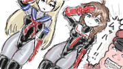 部下にハイレグ戦闘服を着せてご満悦のベガ様